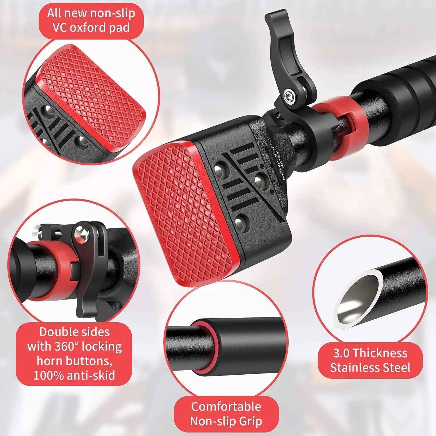 Adjustable Doorway Chin Up Bar - No Screws Needed, Fits 28"-36" Doors for Easy Home Workouts